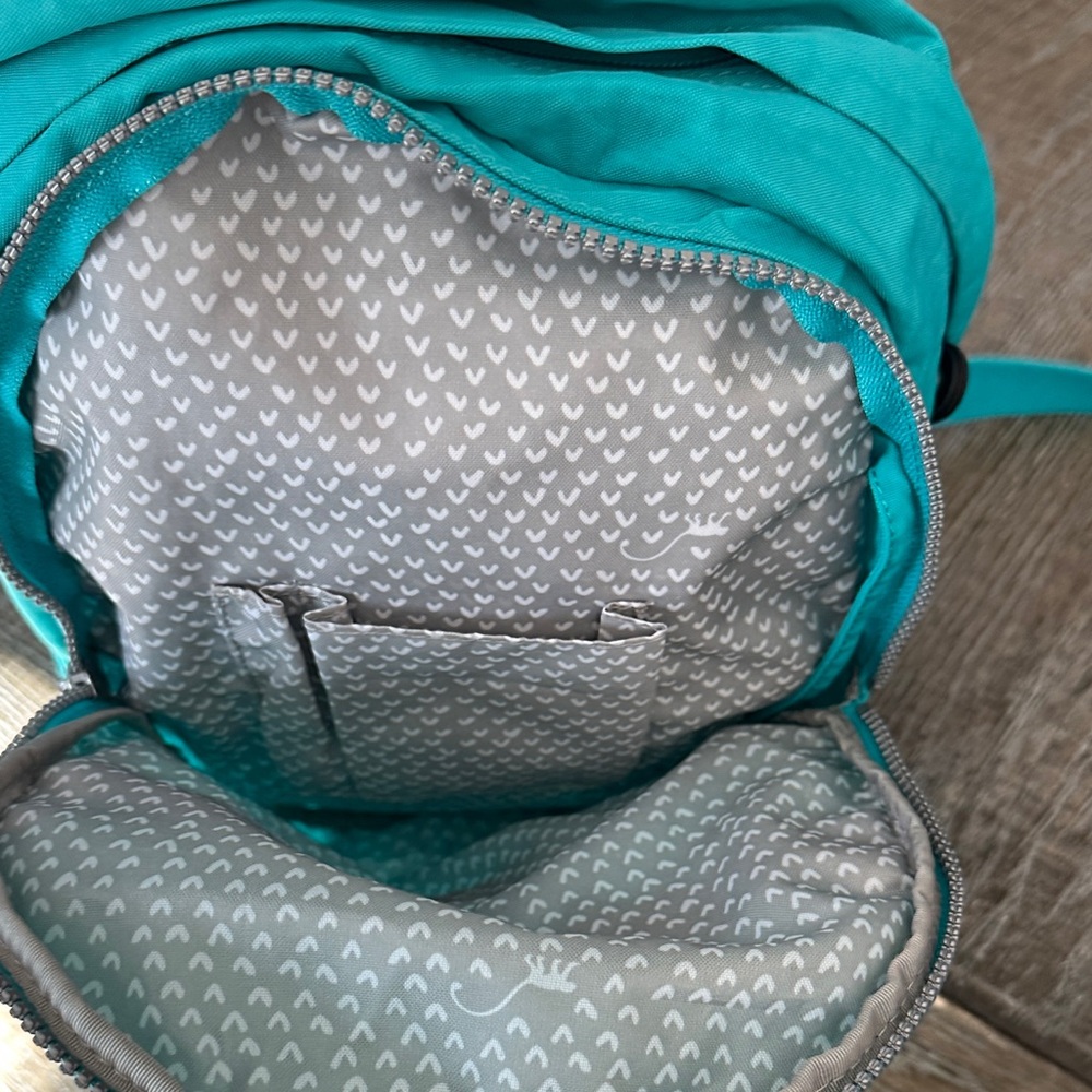 Kipling Turquoise/Teal Backpack And Crossbody/ Lu… - image 8